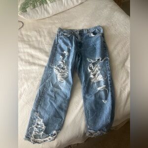 Zara torn loose jeans
